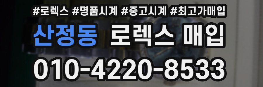 산정동 로렉스 매입