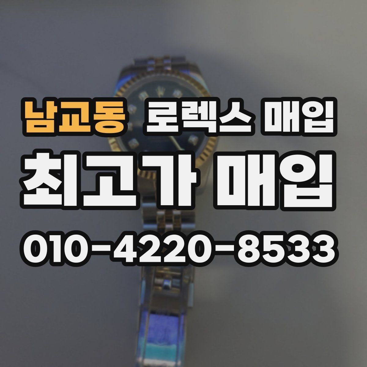 남교동 로렉스 매입 보증서 날짜가 시세에 미치는 영향