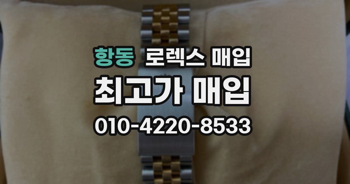 항동 로렉스 매입