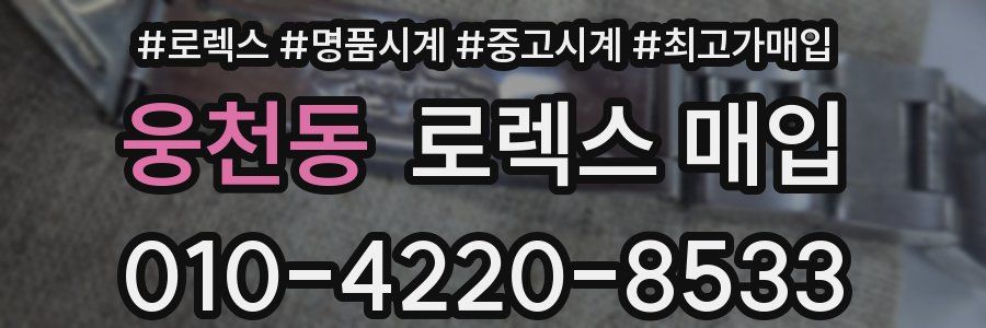 웅천동 로렉스 매입