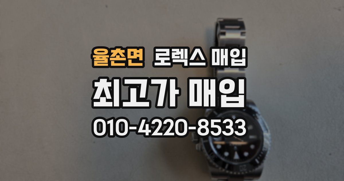 율촌면 로렉스 매입