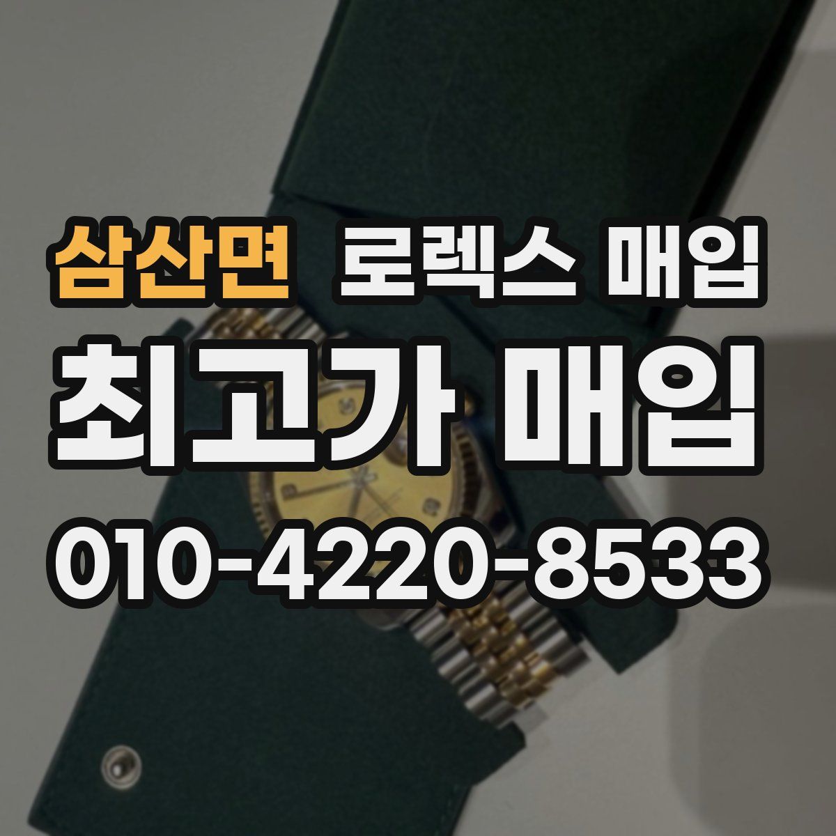 삼산면 로렉스 매입