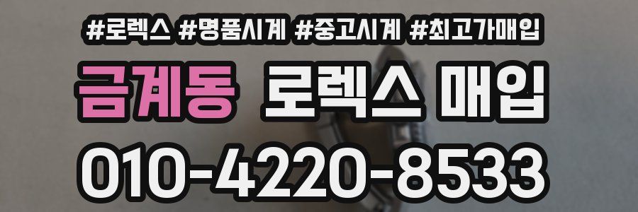 금계동 로렉스 매입