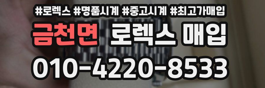 금천면 로렉스 매입