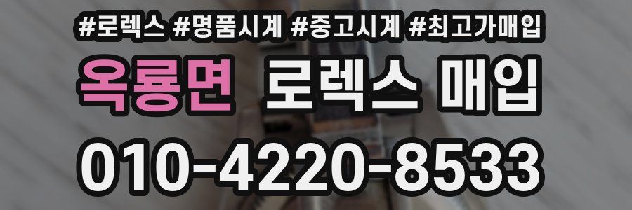 옥룡면 로렉스 매입