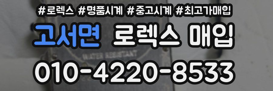 고서면 로렉스 매입