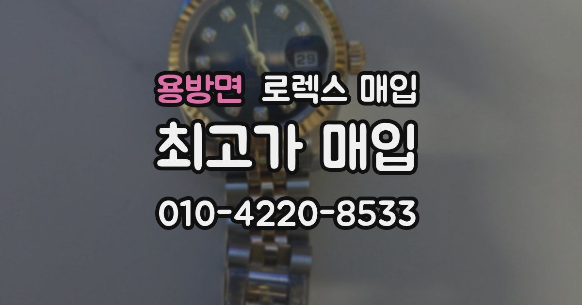 용방면 로렉스 매입