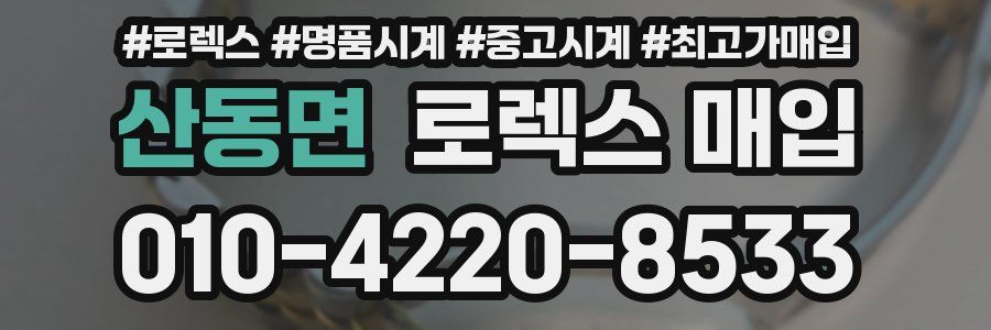 산동면 로렉스 매입