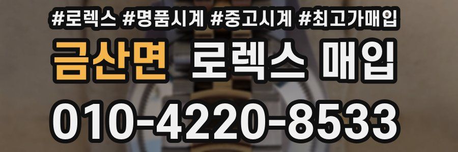 금산면 로렉스 매입