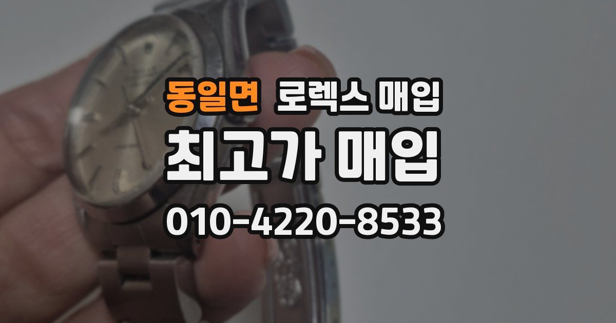 동일면 로렉스 매입