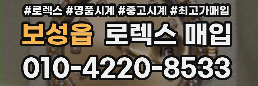 보성읍 로렉스 매입