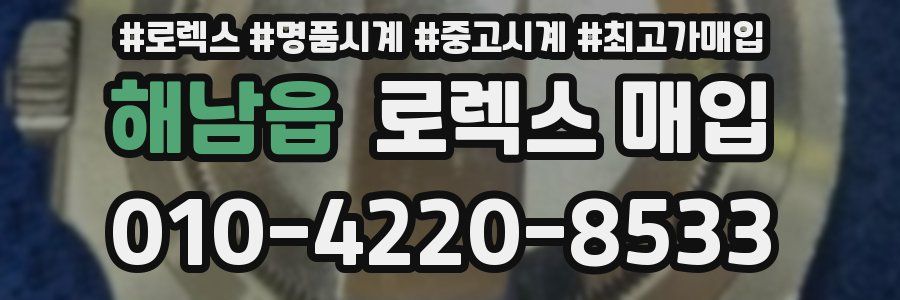 해남읍 로렉스 매입