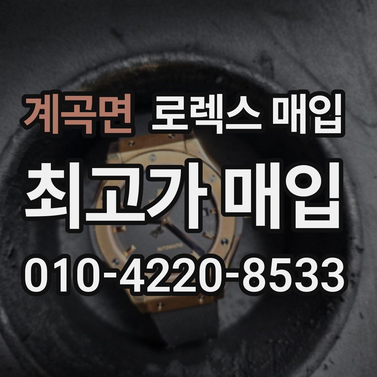 계곡면 로렉스 매입