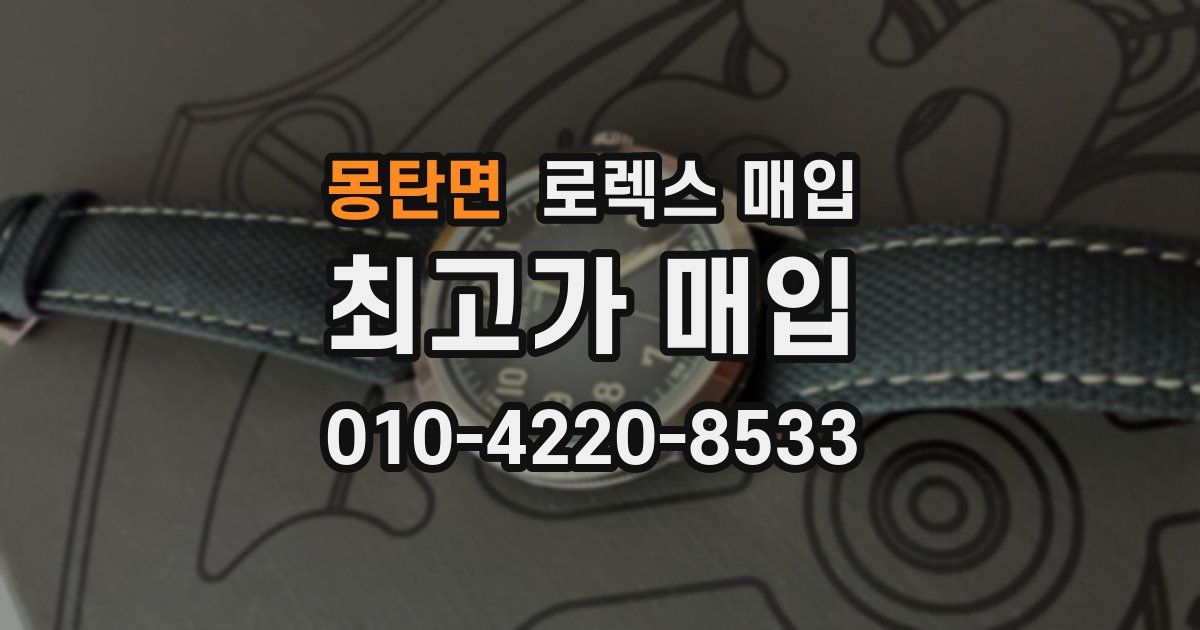 몽탄면 로렉스 매입