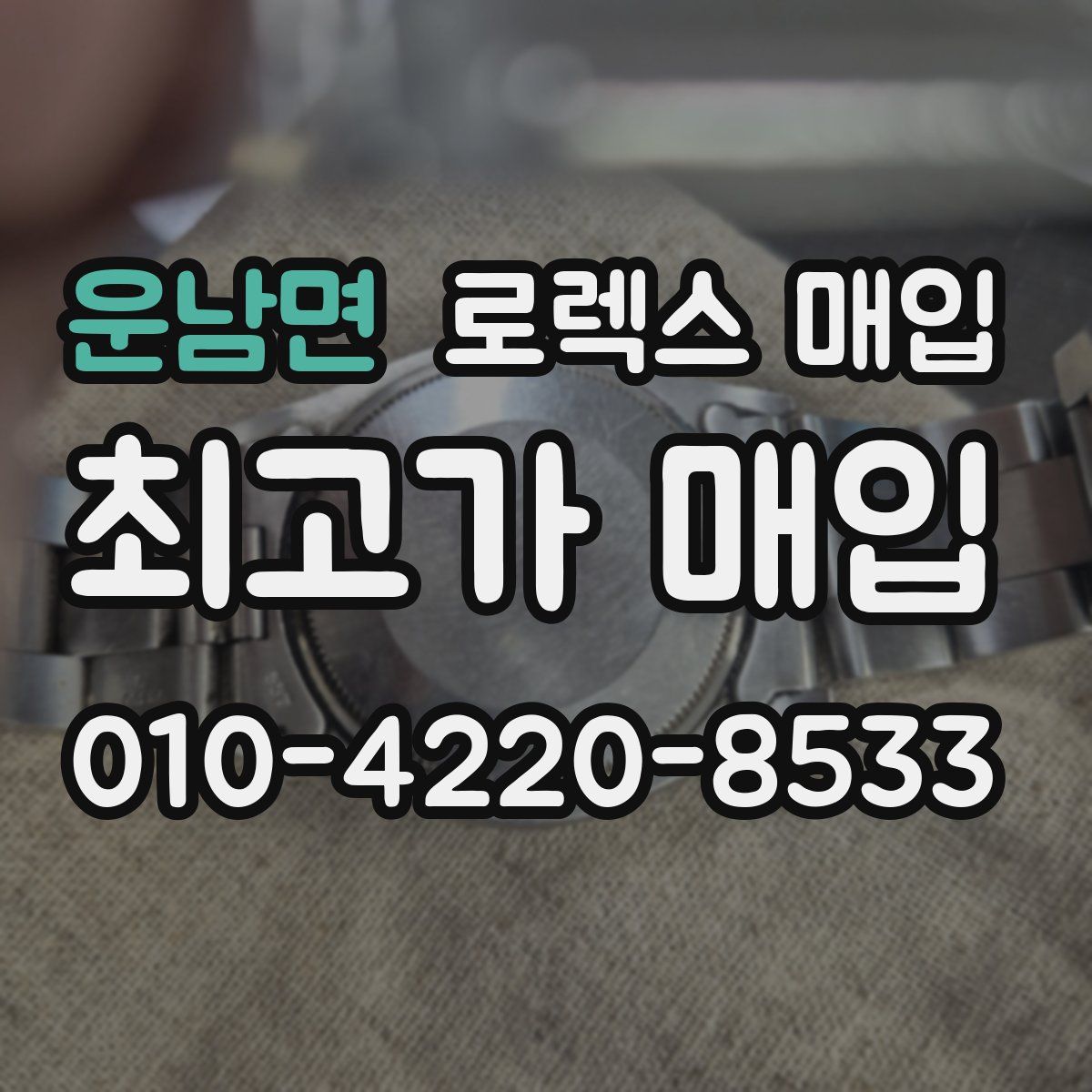 운남면 로렉스 매입