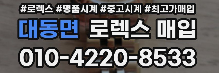 대동면 로렉스 매입