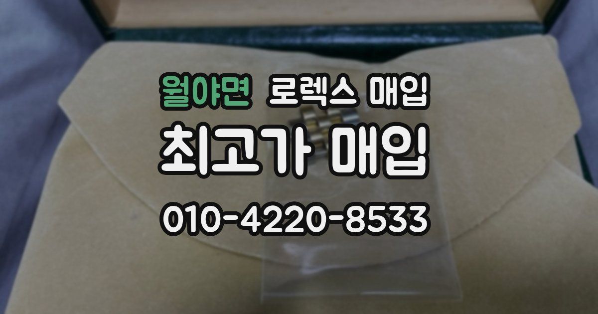 월야면 로렉스 매입