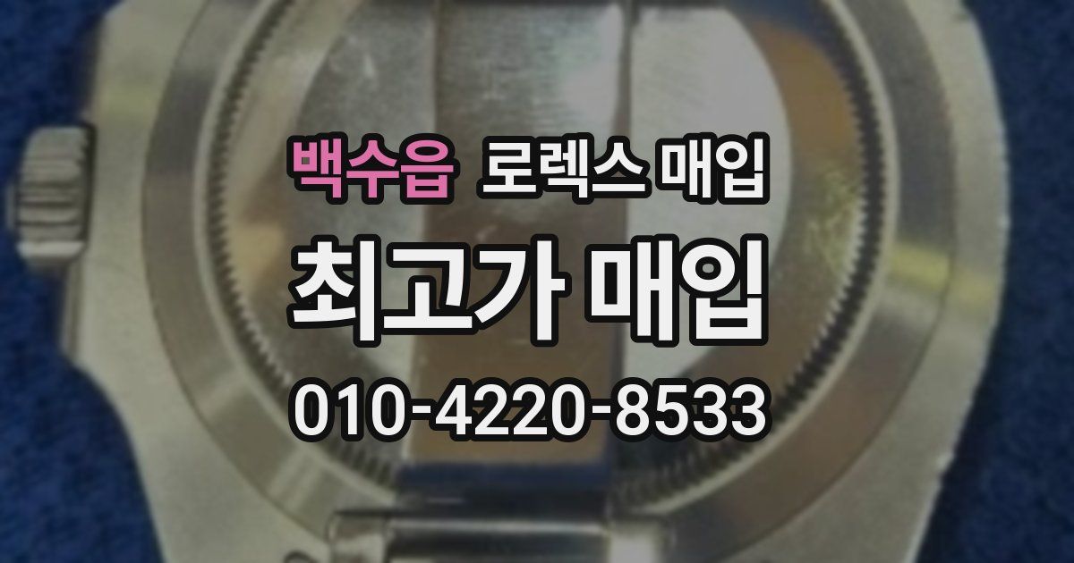 백수읍 로렉스 매입