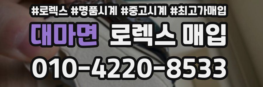 대마면 로렉스 매입