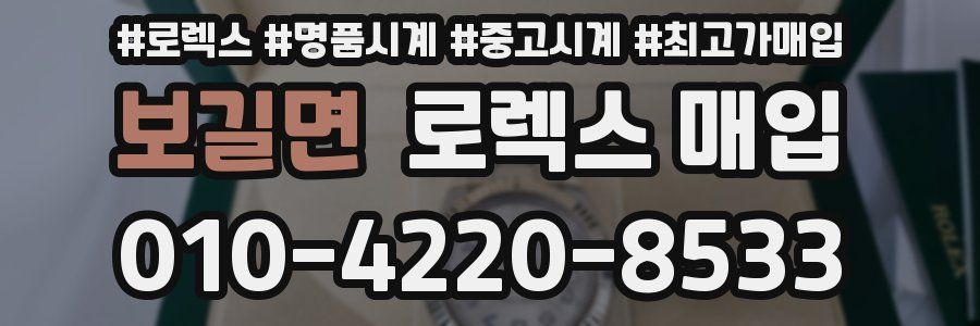 보길면 로렉스 매입