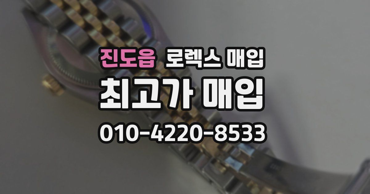 진도읍 로렉스 매입