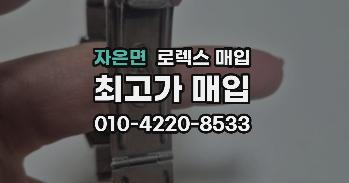 자은면 로렉스 매입