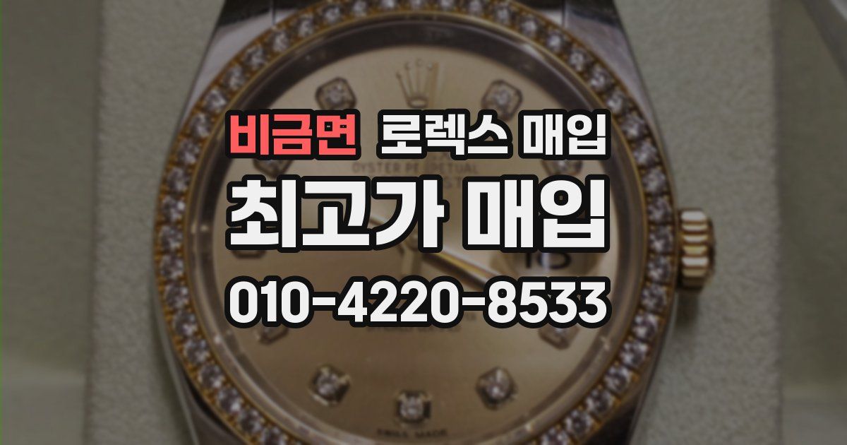 비금면 로렉스 매입