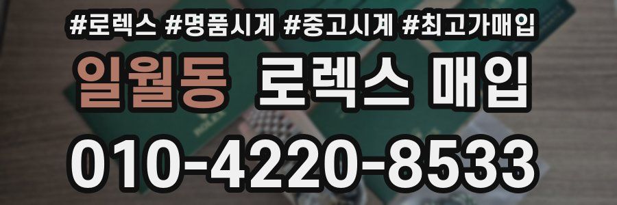 일월동 로렉스 매입