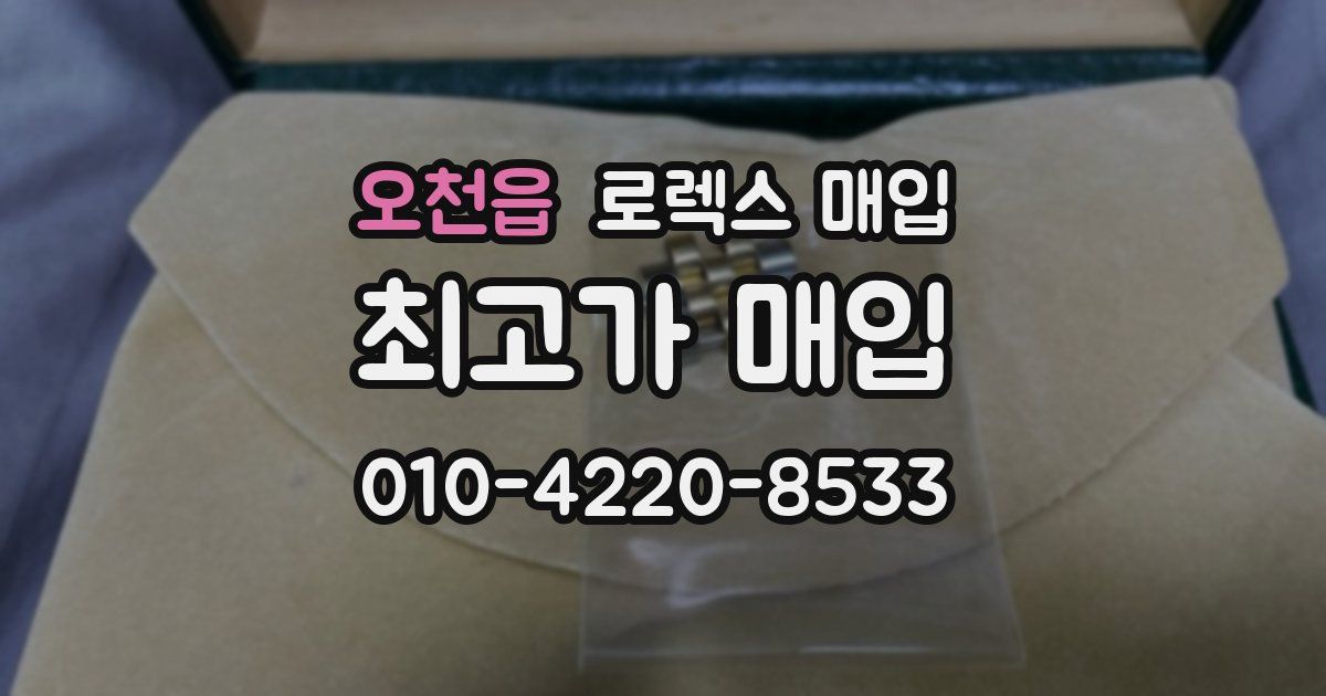 오천읍 로렉스 매입