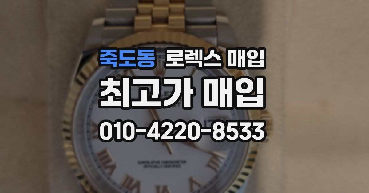 죽도동 로렉스 매입