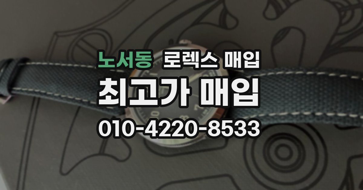 노서동 로렉스 매입