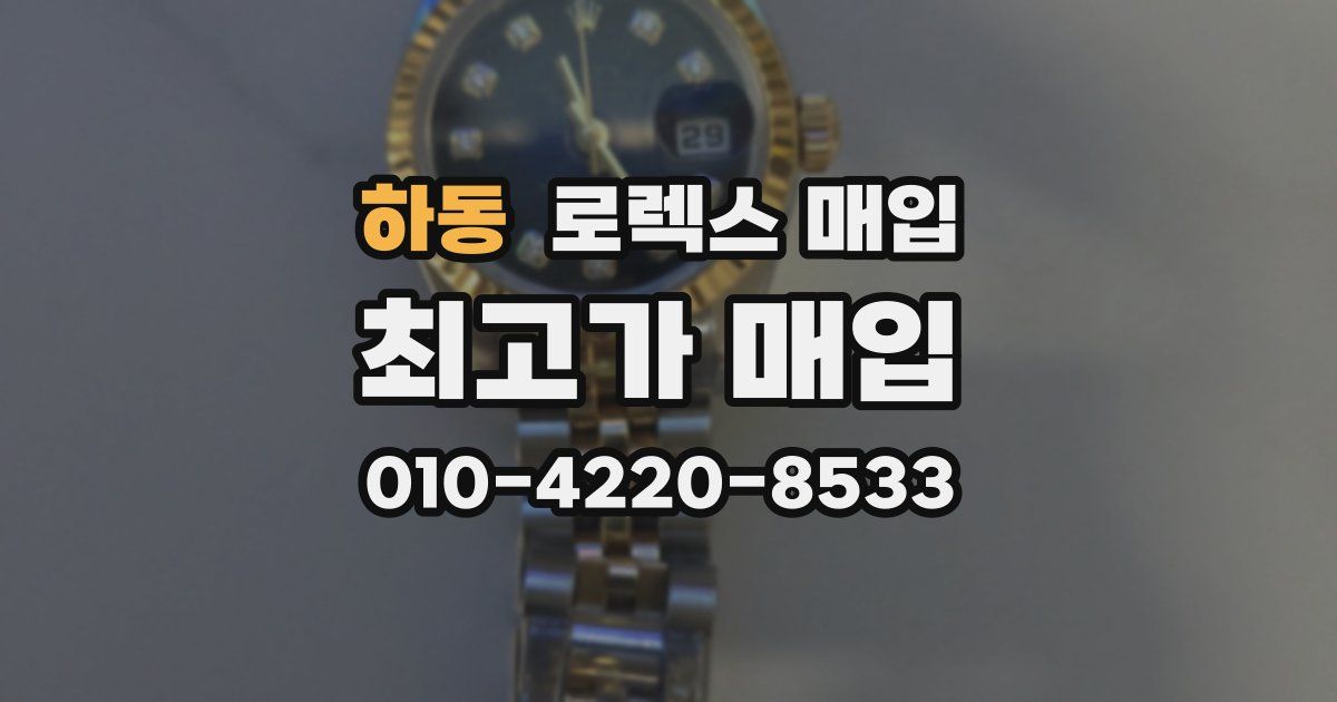 하동 로렉스 매입