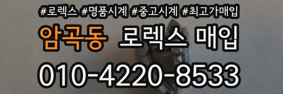 암곡동 로렉스 매입