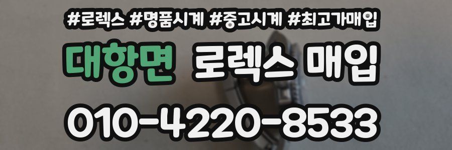 대항면 로렉스 매입