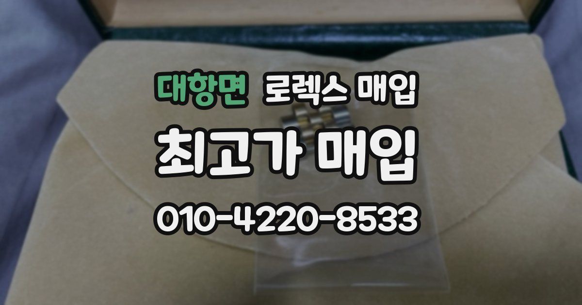 대항면 로렉스 매입