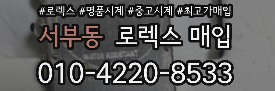 서부동 로렉스 매입