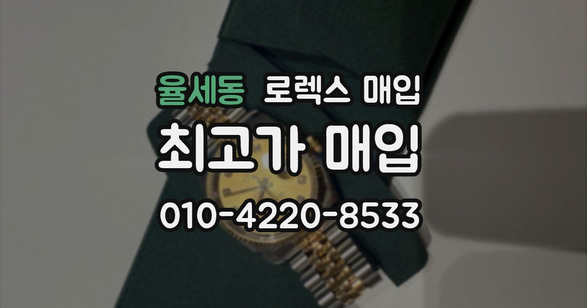 율세동 로렉스 매입
