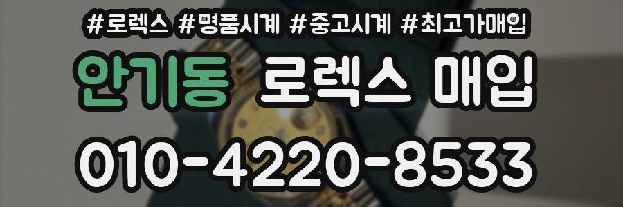 안기동 로렉스 매입