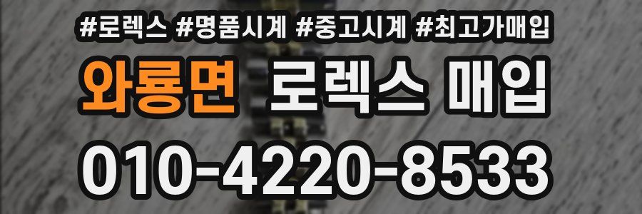 와룡면 로렉스 매입