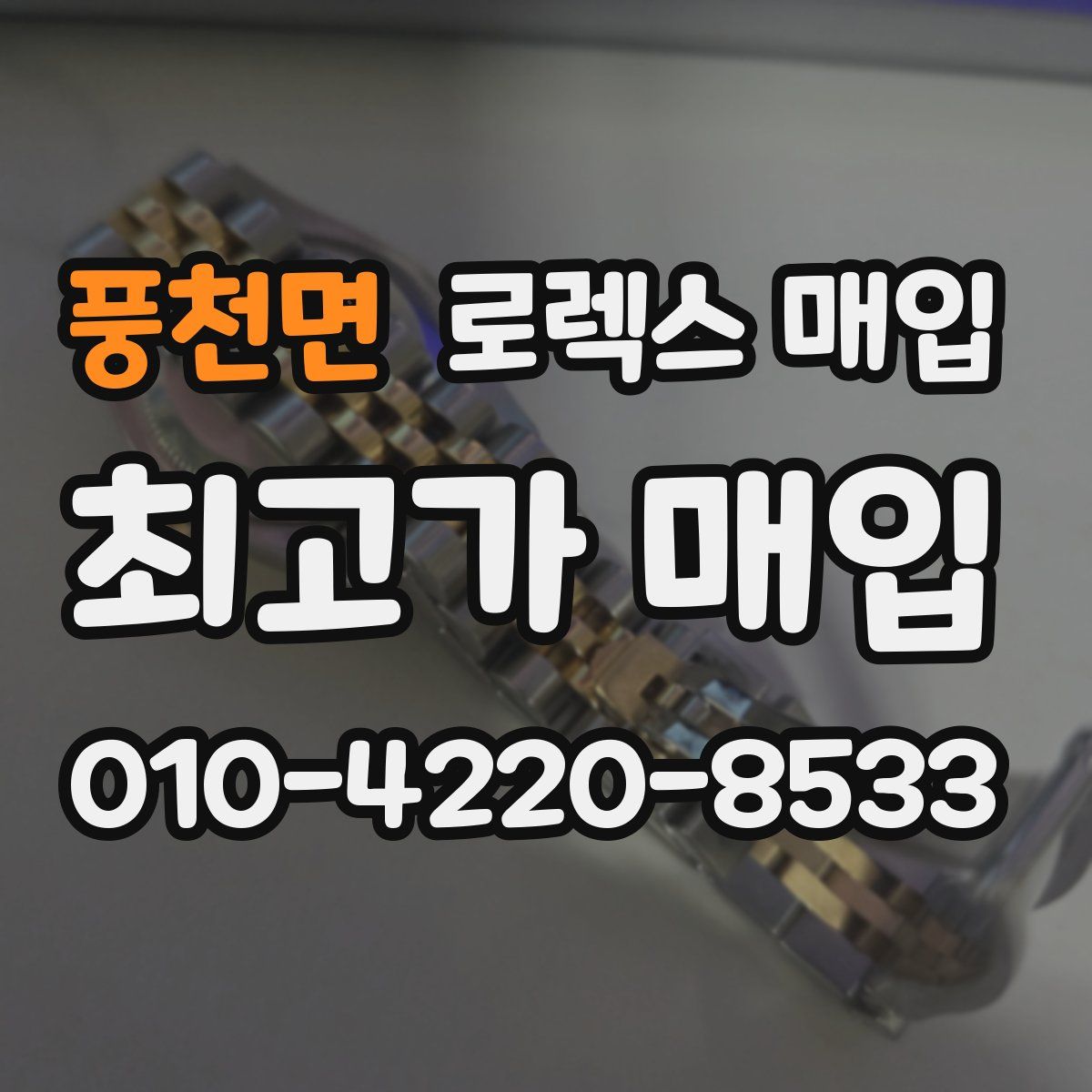 풍천면 로렉스 매입