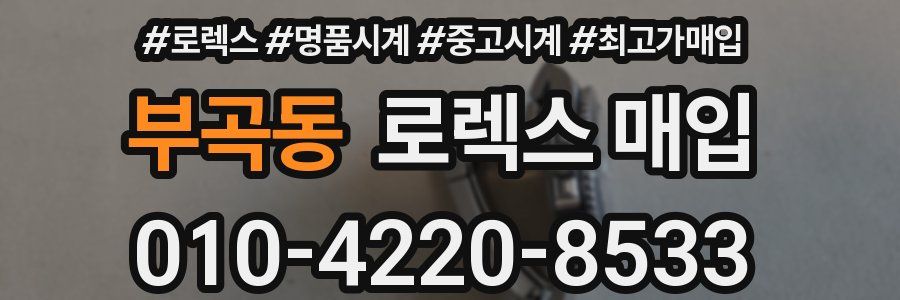 부곡동 로렉스 매입