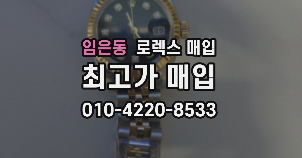 임은동 로렉스 매입