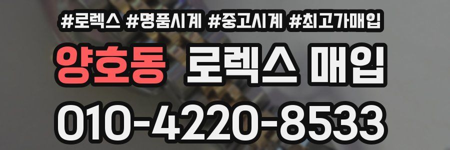 양호동 로렉스 매입