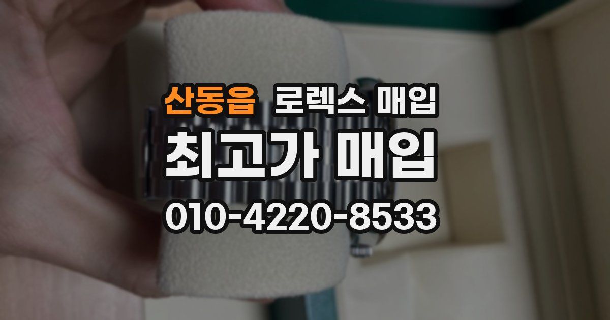 산동읍 로렉스 매입