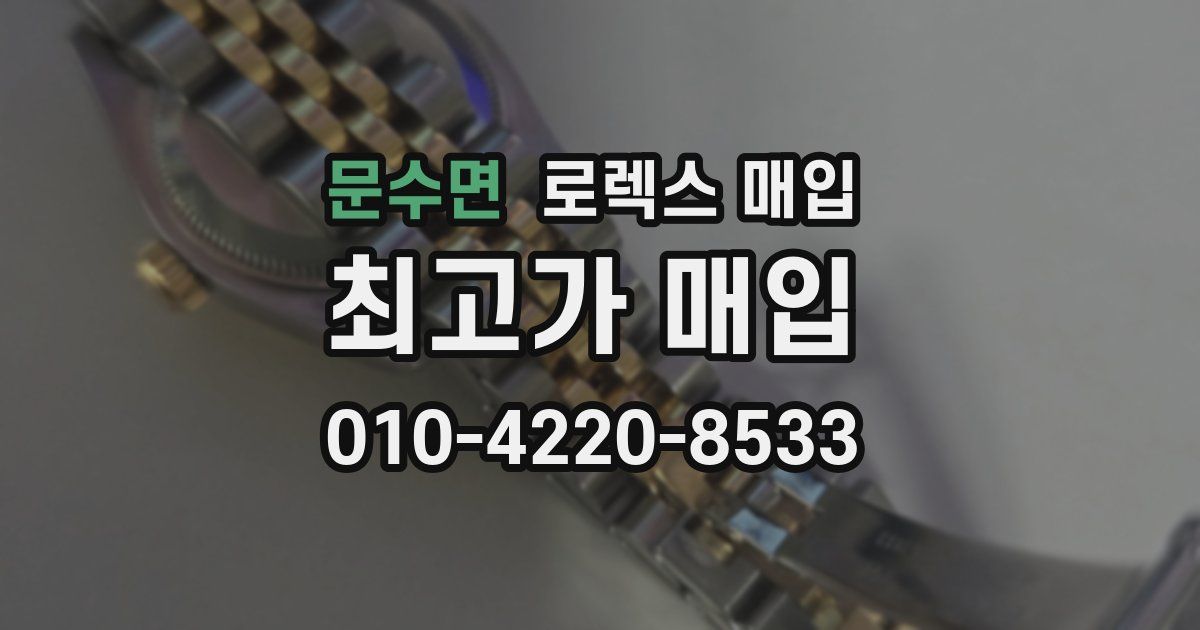 문수면 로렉스 매입