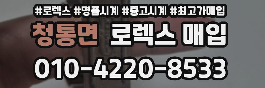 청통면 로렉스 매입