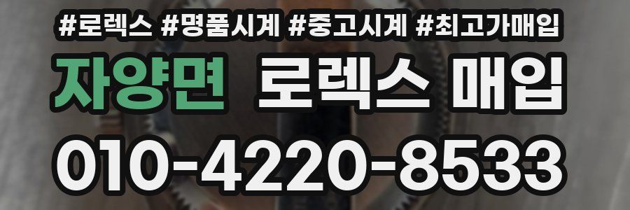 자양면 로렉스 매입