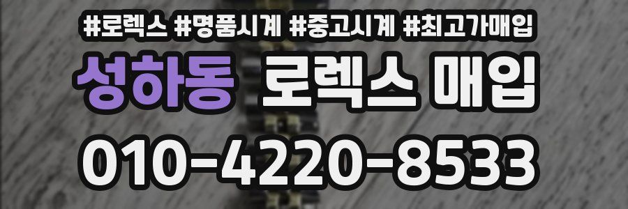 성하동 로렉스 매입