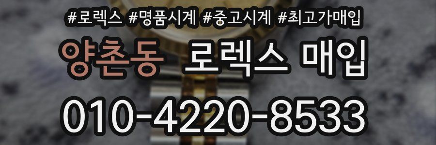 양촌동 로렉스 매입