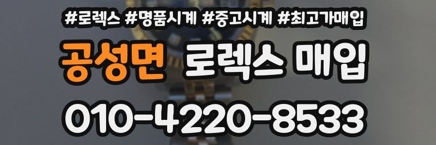 공성면 로렉스 매입